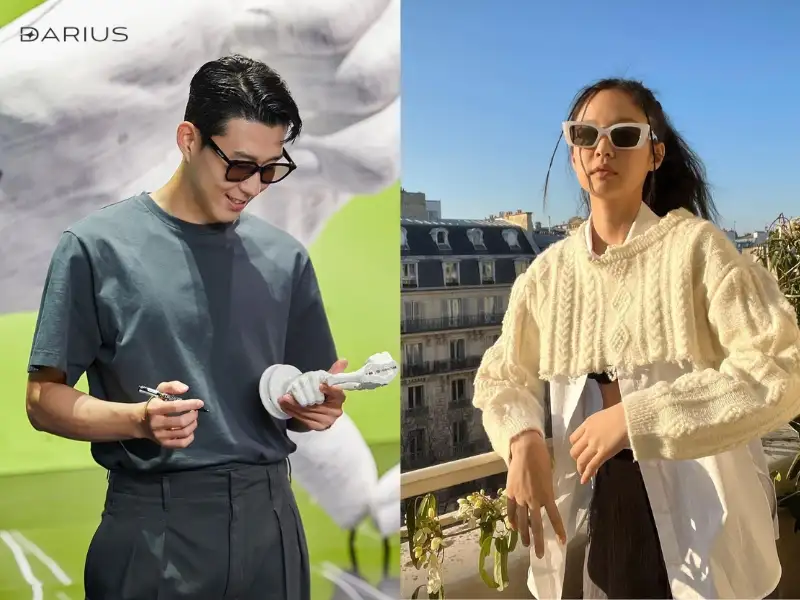 Các ngôi sao K-pop như Jennie (Blackpink) hay cầu thủ bóng đá nổi tiếng Son Heung Min thường xuyên xuất hiện với kính Gentle Monster