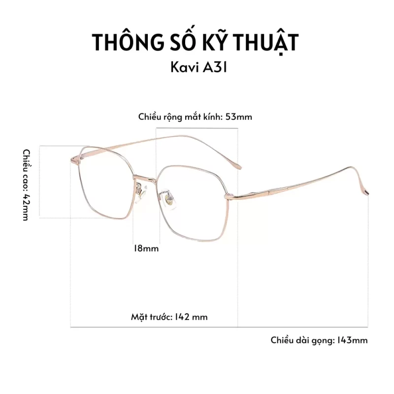 kích thước kavi a31