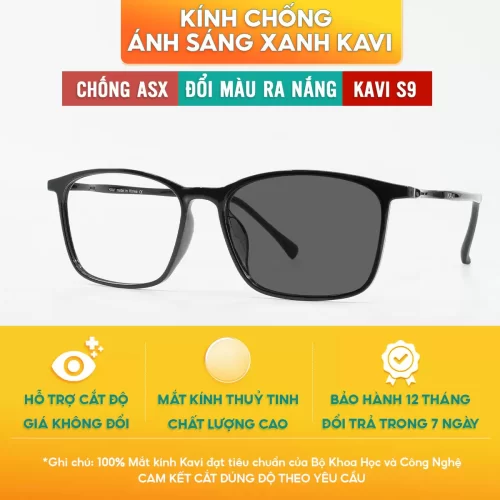 kính đổi màu chống ánh sáng xanh KAVI S9