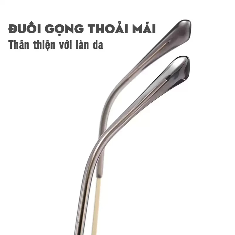 kinh khong vien gong titanium nguyen chat kavi a28 kinh gong khoan mau vang bac chong anh sang xanh chong hoi nuoc chong vo tuyet doi 7