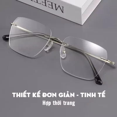 kinh khong vien gong titanium nguyen chat kavi a28 kinh gong khoan mau vang bac chong anh sang xanh chong hoi nuoc chong vo tuyet doi 9