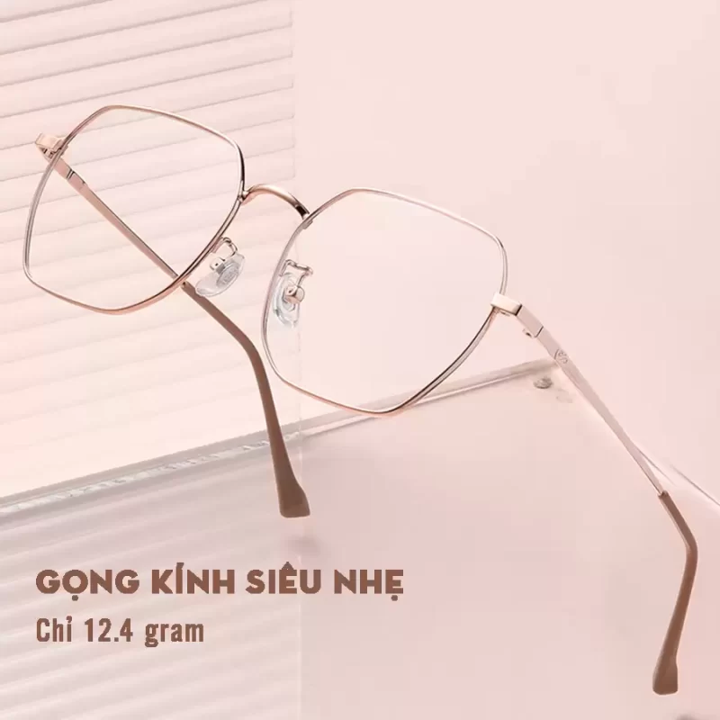 kinh titan danh cho nu mat to kavi a27 kinh chong anh sang xanh dang lon gong luc giac ca tinh 1