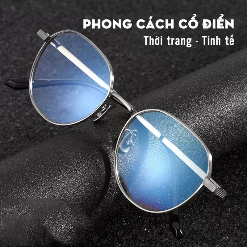 kinh titan nguyen chat han che lo vien kavi a26 gong pure titanium trong kinh chong anh sang xanh doi mau nhanh khi ra nang 7