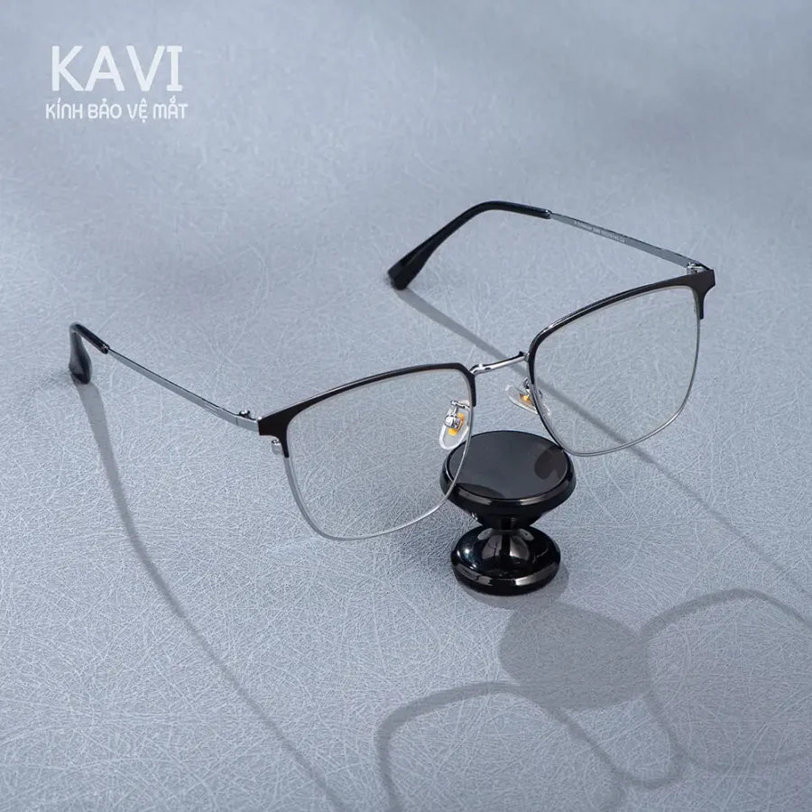 kavi a9 kinh chong anh sang xanh titanium 243