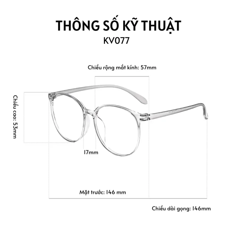 kinh chong anh sang xanh cho nu mat to kavi 077 8