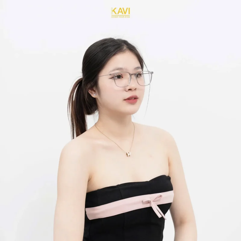 kinh chong anh sang xanh titanium kavi 202 3