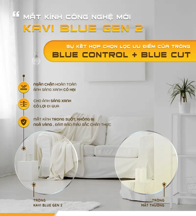 KÍNH TITAN KAVI A11 - KÍNH CHỐNG ÁNH SÁNG XANH CHỐNG BÁM HƠI NƯỚC KHÔNG VIỀN 18 trong kinh chong anh sang xanh kavi blue gen 2 800 1