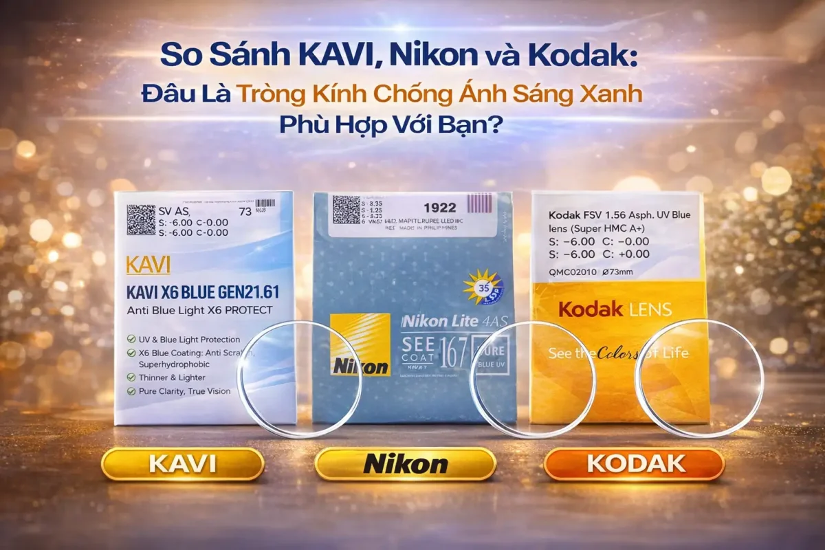 So Sánh KAVI, NIKON Và Kodak: Đâu Là Tròng Kính Chống Ánh Sáng Xanh Phù Hợp Với Bạn ? 1 so sanh trong nikon kodak kavi