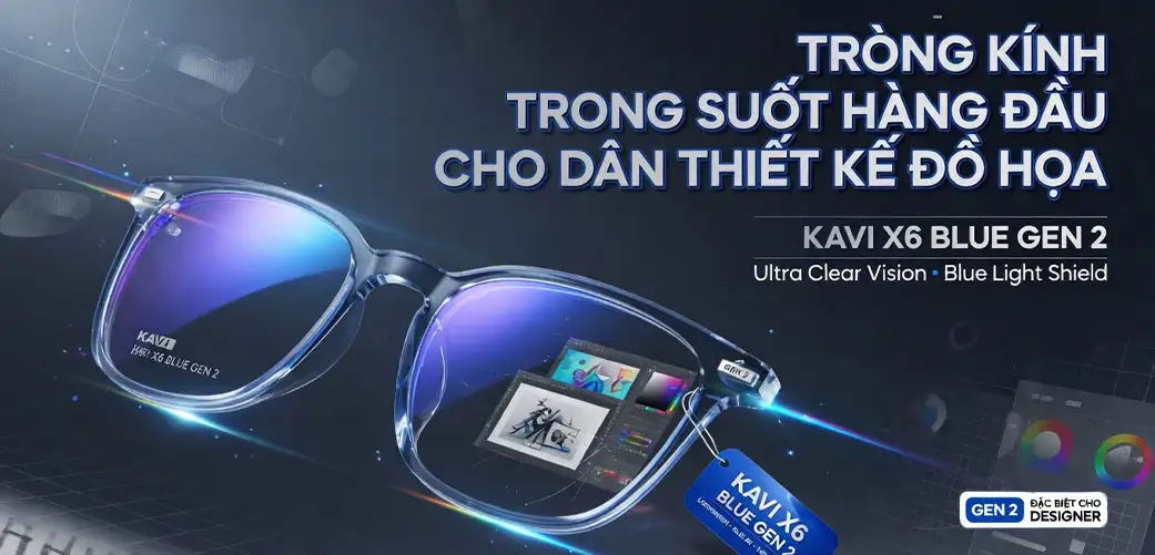 Dân Thiết Kế Đồ Họa Nên Chọn Tròng Kính KAVI, Nikon Hay Essilor ? 1 anh bia kavi x6 blue gen 2 1 61