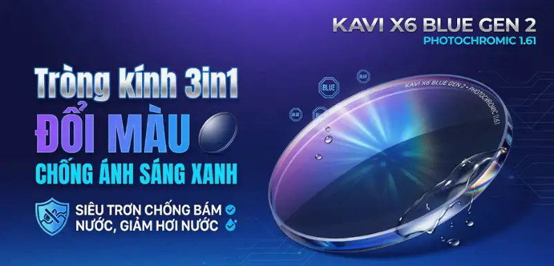 Tròng kính chống ánh sáng xanh, chống tia UV tốt gấp 6 lần tròng kính thông thường 12 trong kinh chong anh sang xanh chong uv tot gap 6 lan 7