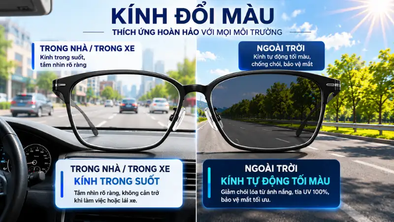 Tròng kính đổi màu khi ra nắng tốt nhất năm 2026 10 trong kinh doi mau khi ra nang tot nhat nam 2026 4