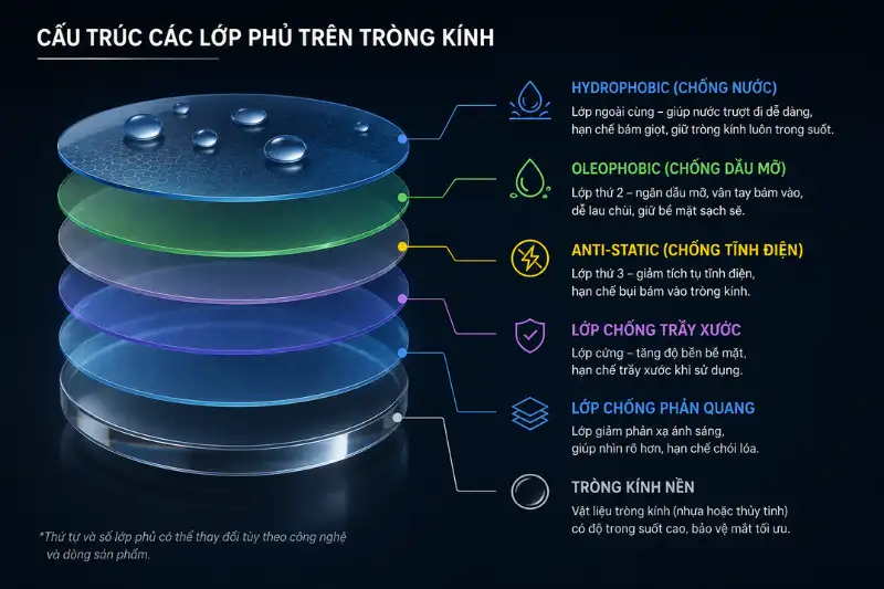 Tròng kính siêu trơn chống bám nước loại nào tốt cho người đeo kính cận đi làm hằng ngày 3 trong kinh sieu tron chong bam nuoc mua tot 4