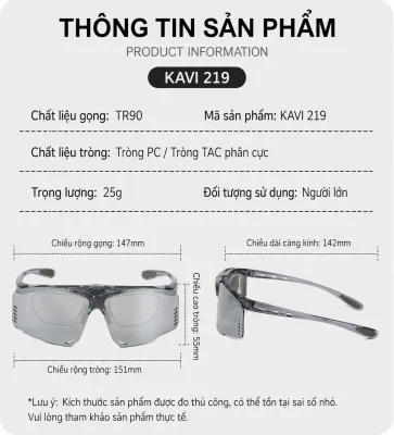 Kính cận chơi pickleball, tennis, đạp xe KAVI 219 đổi màu giảm chói, tăng tương phản giúp nhìn rõ và phản xạ nhanh trong thi đấu 46 kinh can choi pickleball tennis dap xe kavi 219 doi mau giam choi tang tuong phan 3