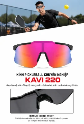 Kính pickleball KAVI 220 bảo vệ mắt tăng độ tương phản giúp phản xạ nhanh trong thi đấu chuyên nghiệp 14 kinh pickleball kavi 220 bao ve mat tang tuong phan phan xa nhanh thi dau chuyen nghiep
